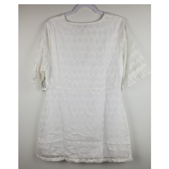 NWT ModCloth White Mini Dress - Picture 5 of 12